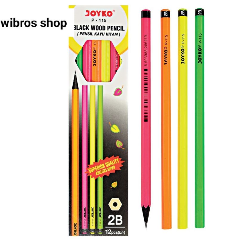 

Pencil / Pensil Joyko P-115 / 2B / 1 BOX 12 PCS s3242