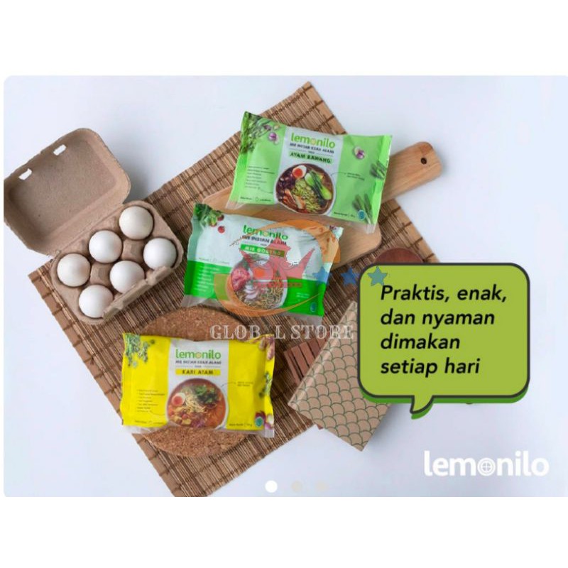 

Mie instant sehat Lemonilo goreng / lemonilo ayam bawang / lemonilo kari ayam