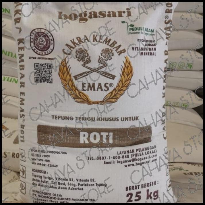 

Cakra Kembar Emas Bogasari 25 Kg.Gojek Only