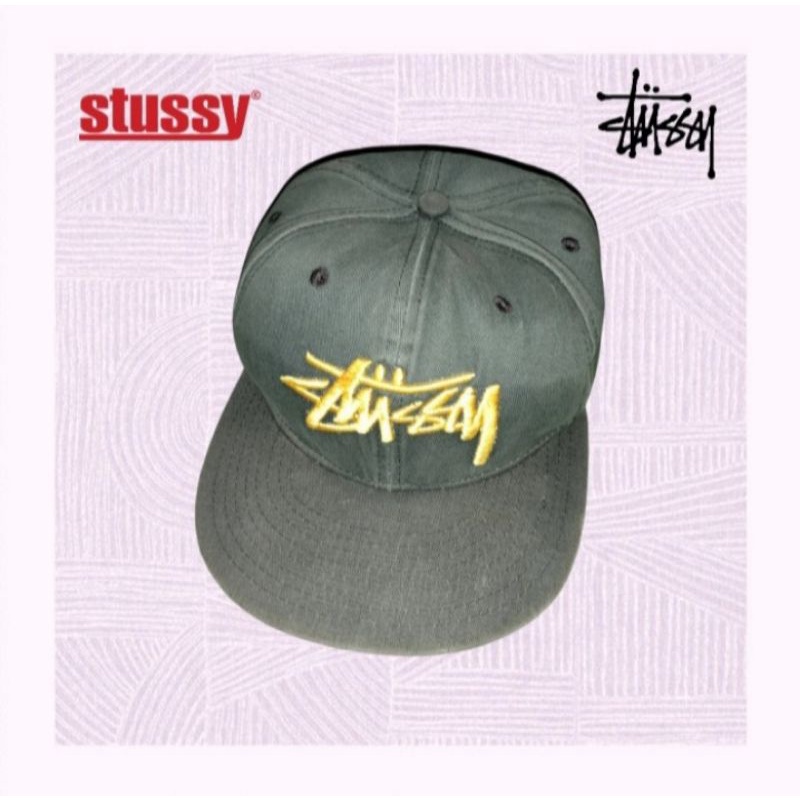 Topi Snapback Stussy Second