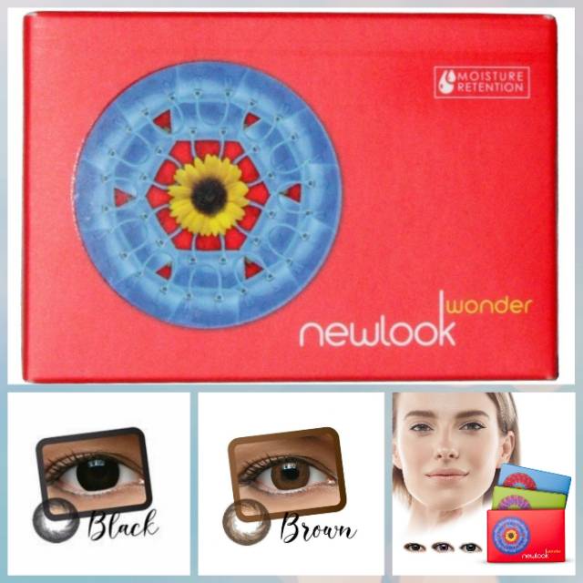 Softlens warna bulanan NEWLOOK WONDER/soflen newlook wonder normal s/d -8.00