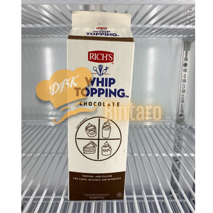 

Rich Whip cream coklat 907ml topping coklat whipping cream rich's