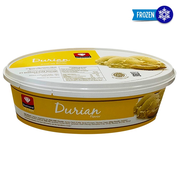 Diamond Ice Cream Durian 700ml