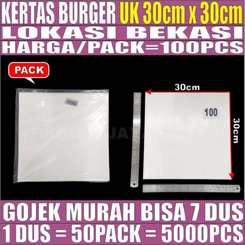 

Kertas Burger Roti Kebab Kertas Nasi Besar Anti Minyak Laminasi Bekasi