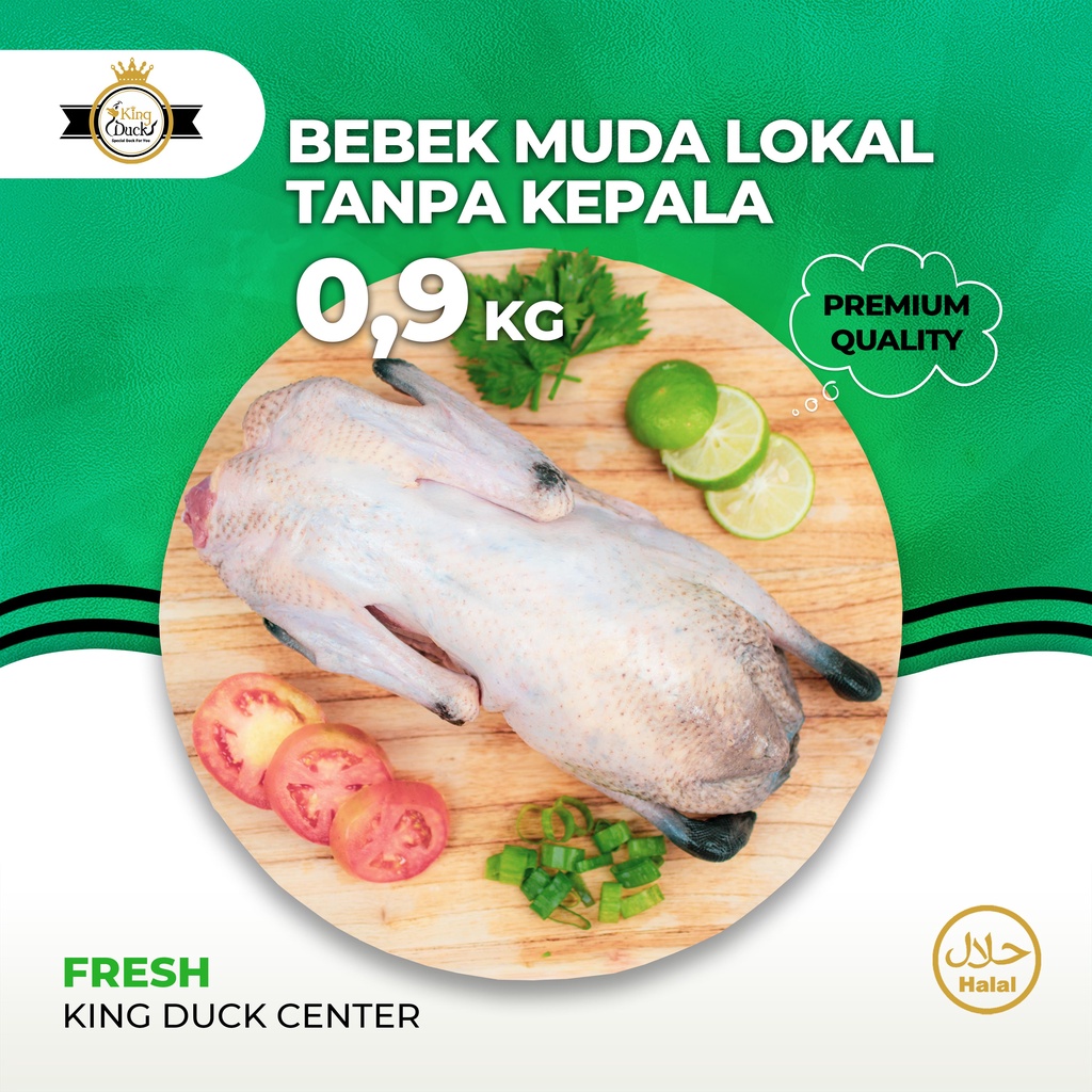 

BEBEK LOKAL MUDA / DAGING BEBEK 0,9 KG TANPA KEPALA KAKI