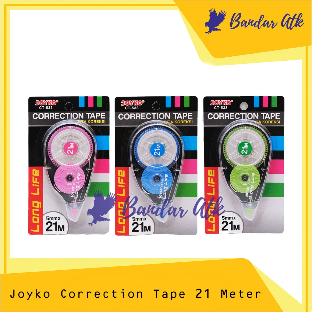 

Tip Ex Correction Tape Joyko CT 533 21M [1 PCS]