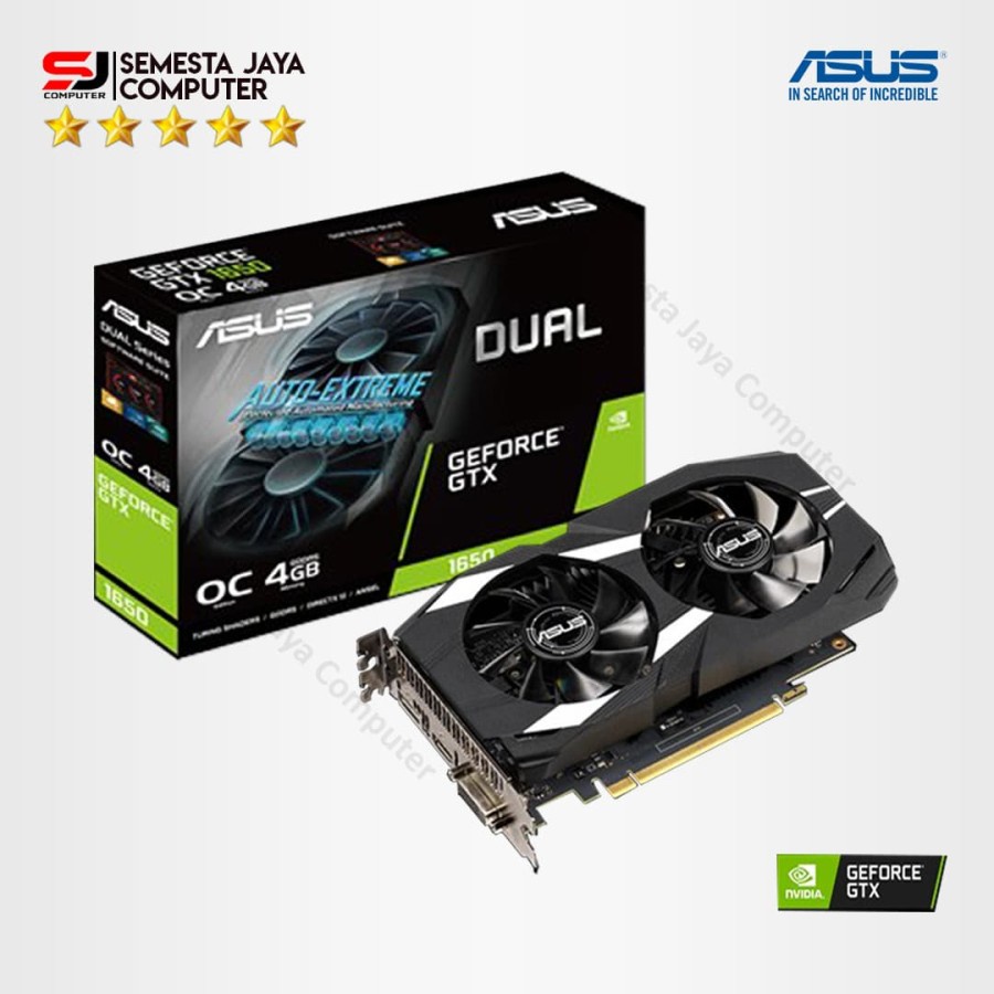 VGA ASUS GTX 1650 DUAL OC 4GB DDR5