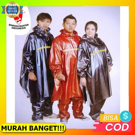 Jas Hujan Extrime Series Pria Dan Wanita Anti Rembes, Bahan Super Tebal Jas Hujan Ponco Tangan Celan