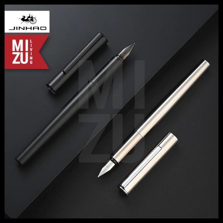 

JINHAO 35 SLEEK FULL METAL FOUNTAIN PEN STAINLESS STEEL IRIDIUM NIB KODE 485