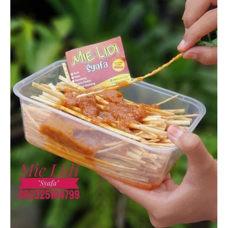 

Mie Lidi Gepeng Rasa Extra Pedas kemasan box 1000ml