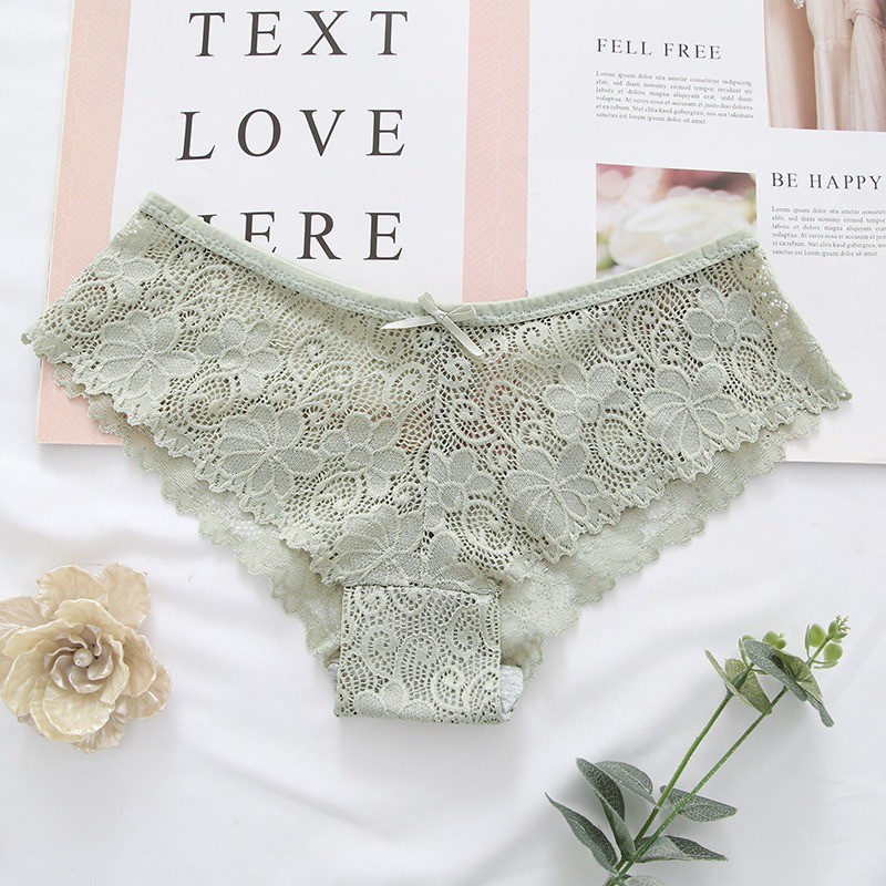 Celana Dalam Wanita MONA TRANSPARANT Pakaian Sexy Panties CD Murah-Hijau