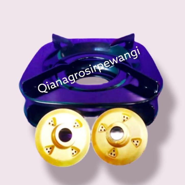 Hot item 2 pcs tungku Tebal 2 pcs burner/2 Set Tungku dan kuningan