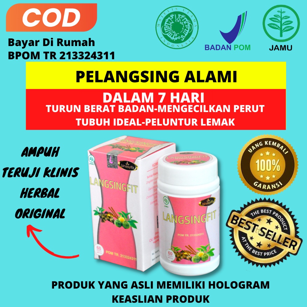 Obat Diet Pelangsing Badan Obat Pil Jamu Suplemen Diet Pelangsing Langsing Pengecil Penurun Peluntur