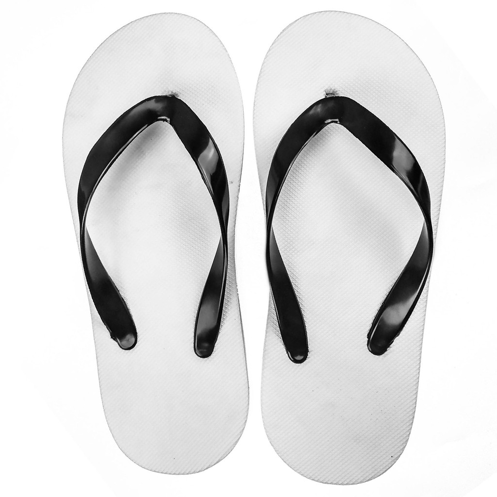 Sandal Jepit Polos | Sendal Spon Pria Casual Warna Putih