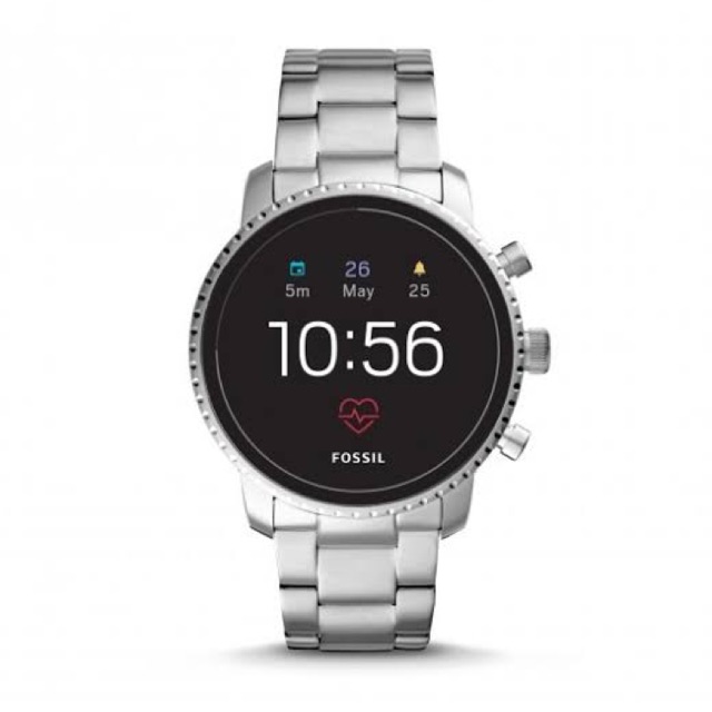 Fossil Smartwatch Explorist Gen 4 Silver Stainless Steel FTW4011