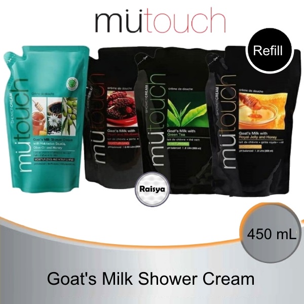 Mu Touch Shower Cream Goat's Milk Refill 450ml