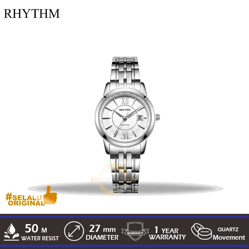 Jam Tangan Analog Ladies RHYTHM G1304S01 Original Murah