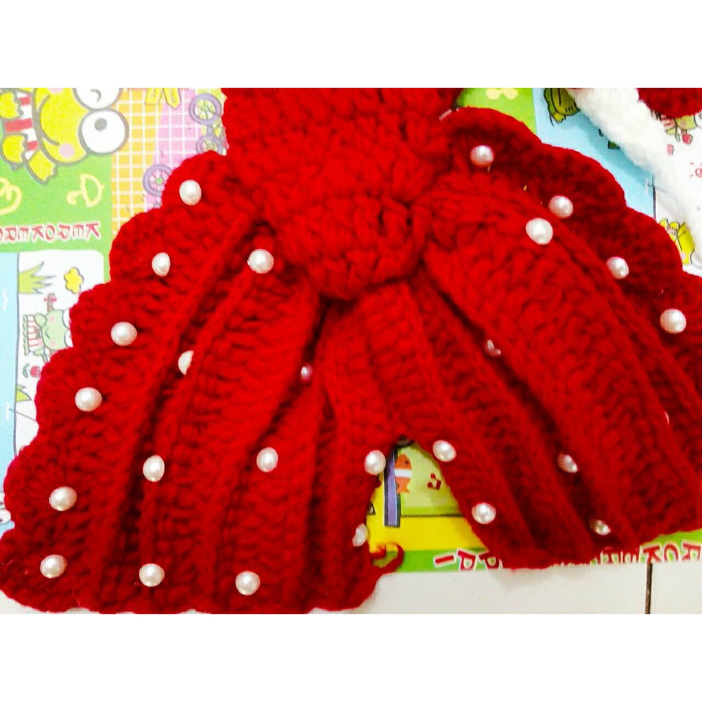 red mermaid newborn baby photo costume/ kostum bayi /photo booth RED MERMAID