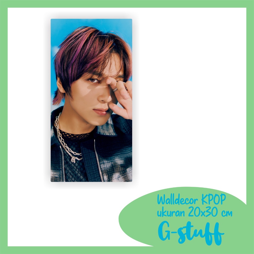 WALLDECOR NCT DREAM HAECHAN BEATBOX UKURAN 15X30 CM WALL DECOR POSTER KAYU HIASAN DINDING KPOP