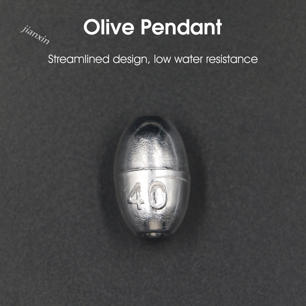 [Jianxin] 100pcs / Set Pemberat Pancing Desain Angling 0.8g 1g 2g
