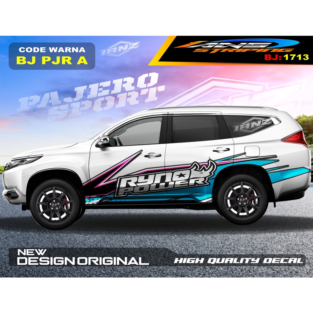 DECAL STIKER MOBIL PAJERO FORTUNER / STIKER MOBIL GRAND LIVINA / VARIASI STIKER PAJERO / STIKER MOBIL