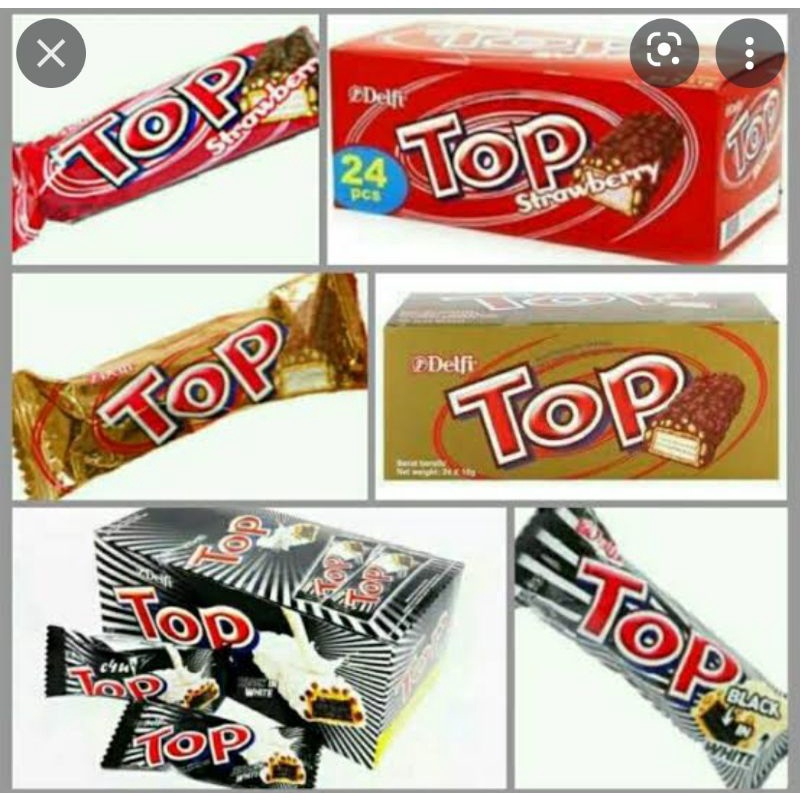 

Top coklat delfi ukuran 9 gr x 24 bonus 2 pcs