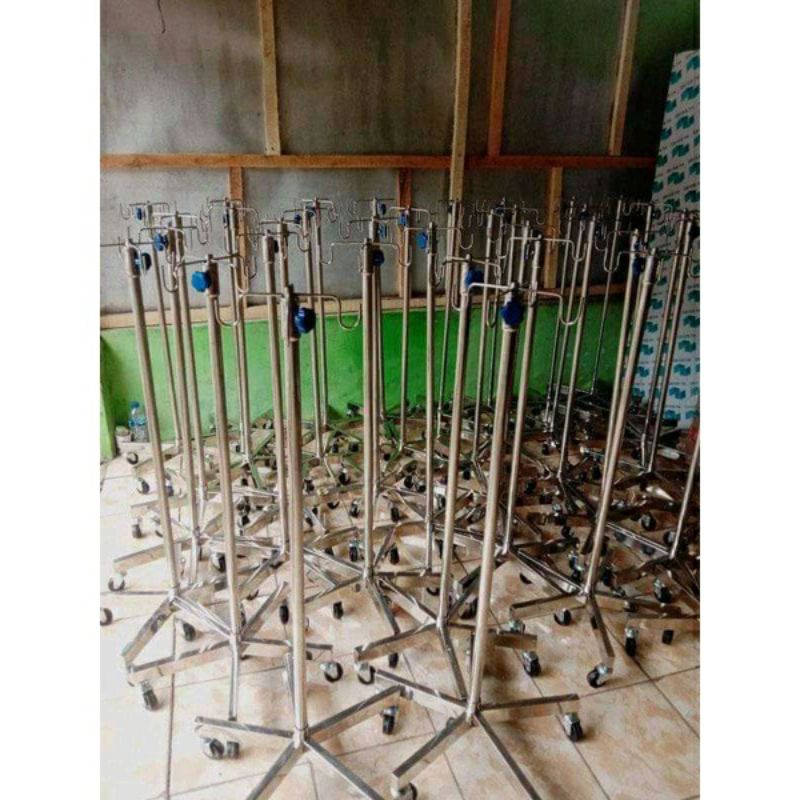 Tiang infus stainless / Tiang infus