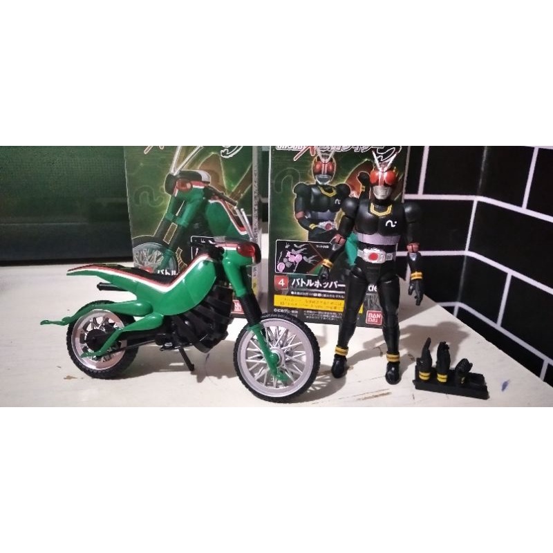 shodo kamen rider black & battle hopper