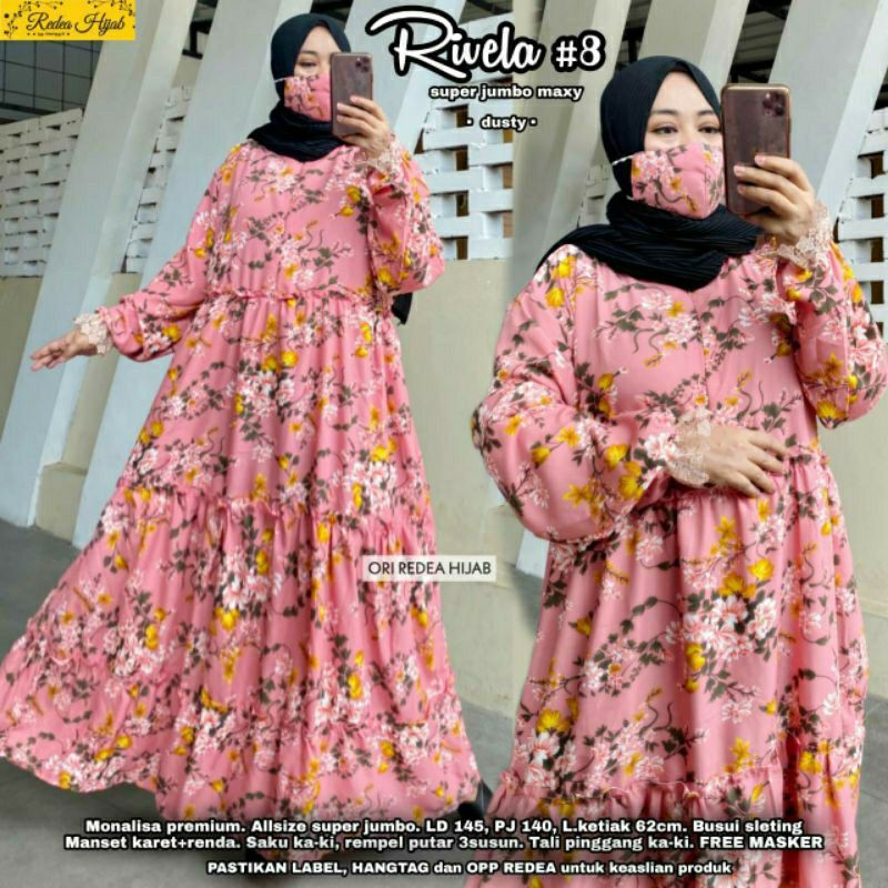 SUPER JUMBO MAXI DRESS RIVELA MONALISA FIT LD 140