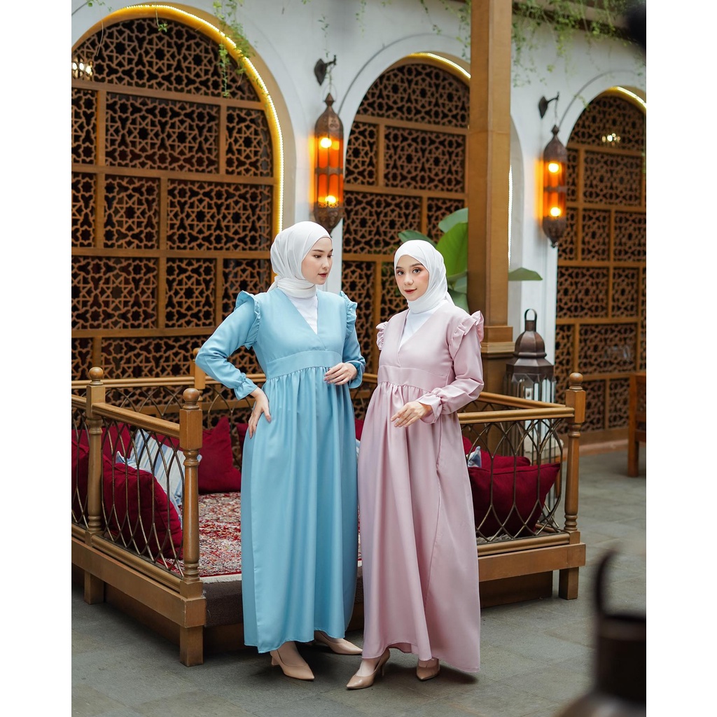 LIVYA DRESS - EID SERIES - DRESS MUSLIM - PAKAIAN WANITA