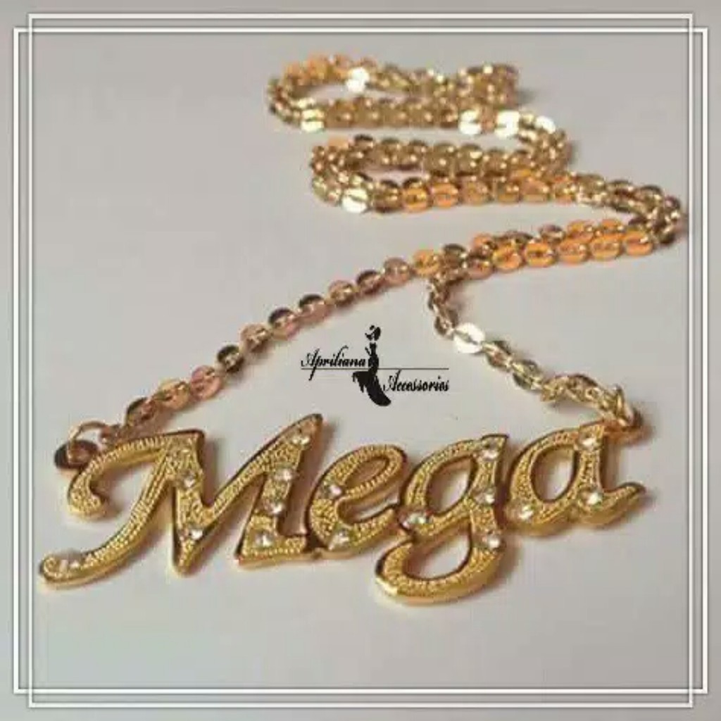 KALUNG NAMA GOLD ARSIR PERMATA Shopee Indonesia KALUNG NAMA GOLD ARSIR PERMATA Shopee Indonesia