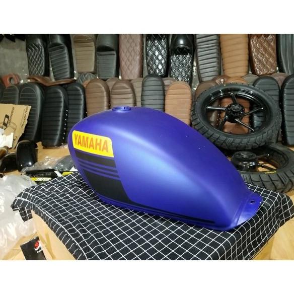 TANGKI JAPSTYLE VIXION LAMA BIRU DOFF LIS HITAM.
