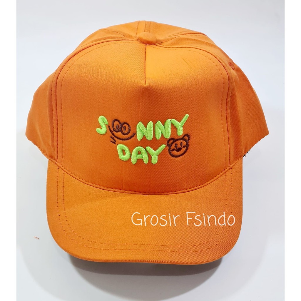 Topi anak sunny day/topi anak bordir