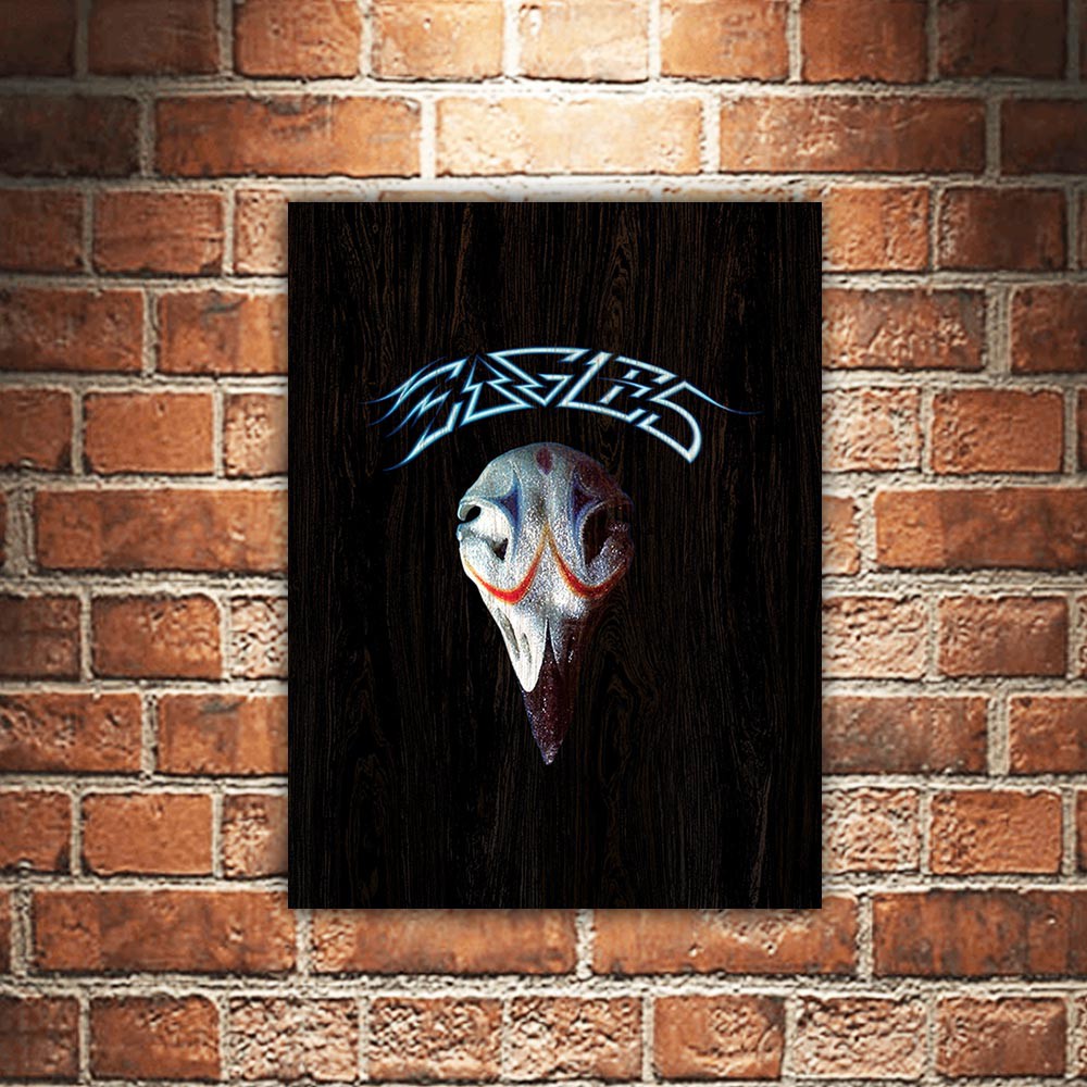 Eagles Band Poster Kayu Dekorasi Dinding Rumah Studio Musik Walldecor Wallpaper