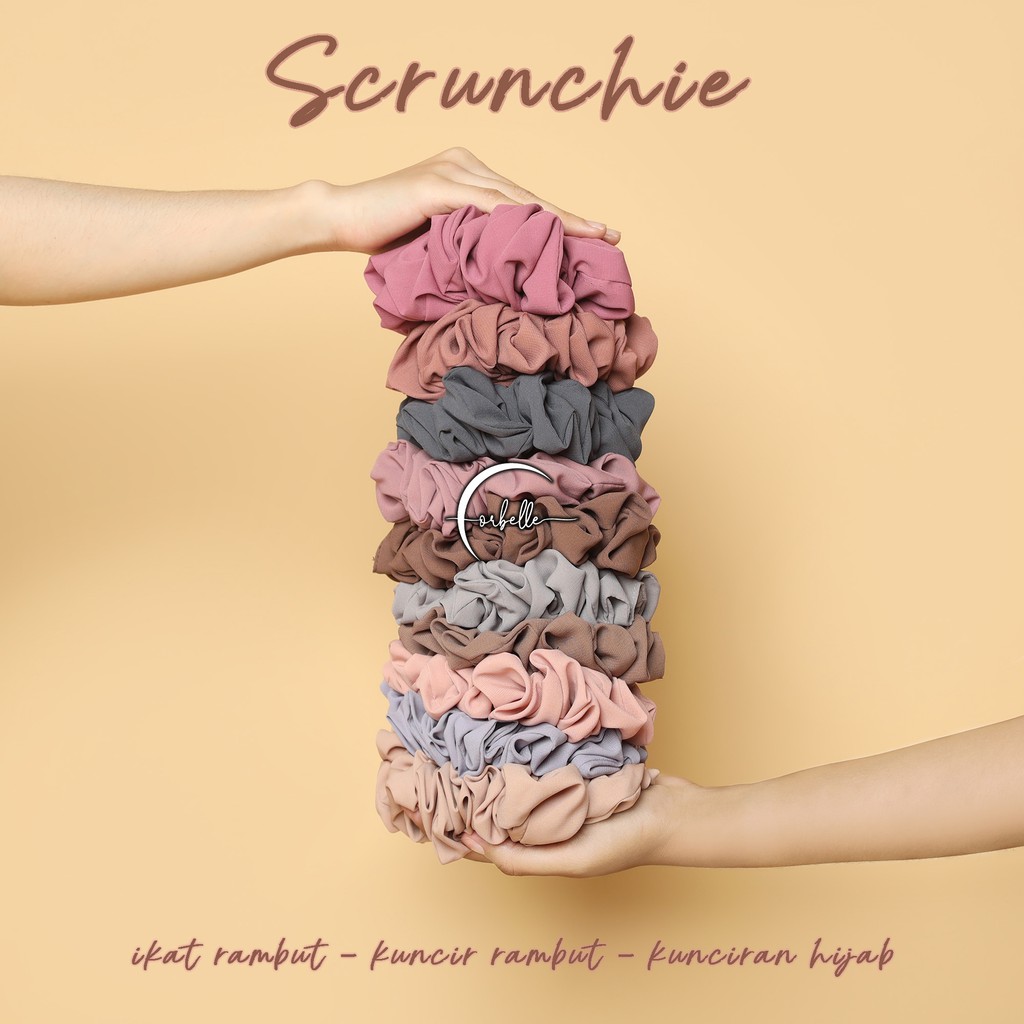 SCRUNCHIE JUMBO • IKAT RAMBUT • KUNCIRAN • CEPOL HIJAB