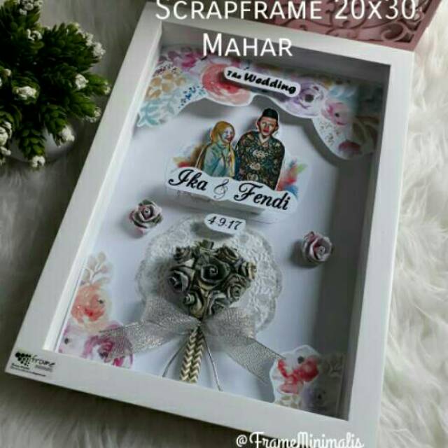 Download Frame Foto 3d Rongga 8rp A4 20x30 Untuk Popup Scrapframe Mahar Clay Shopee Indonesia