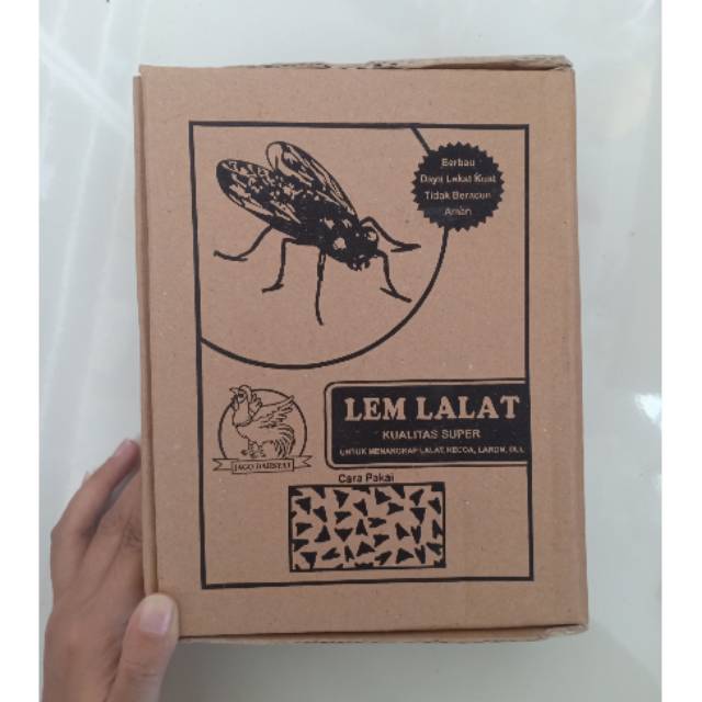 Lem lalat perekat lalat MERK AYAM JAGO jebakan lalat