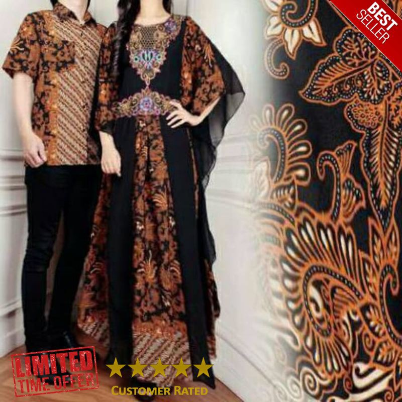 SUPER couple kaftan alivia batik pesta baju pasangan sarimbit batik couple