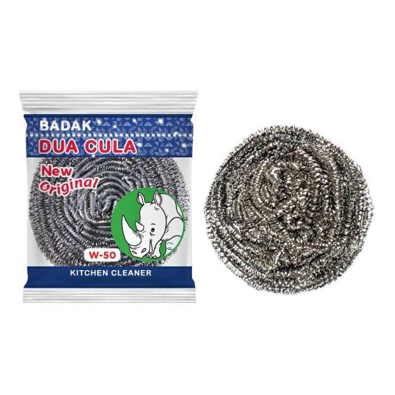 Gosok panci/sabut cuci/steelwool anti karat Badak W50 (grosir)