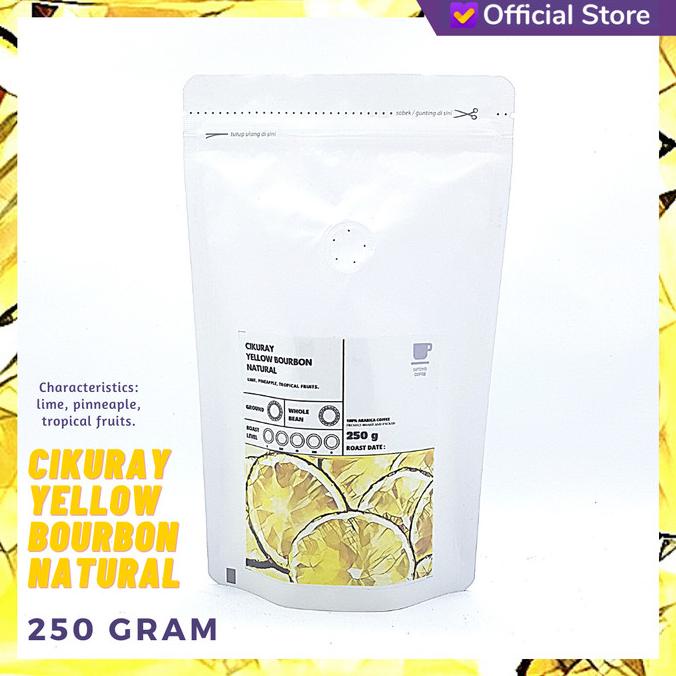 

[COD] CIKURAY YELLOW BOURBON NATURAL 250 GRAM ARABICA COFFEE | SUTOYO COFFEE [COD]