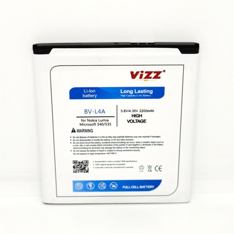 Baterai Batre Vizz Lumia Microsoft 535 / 540 / BV-L4A Original Vizz