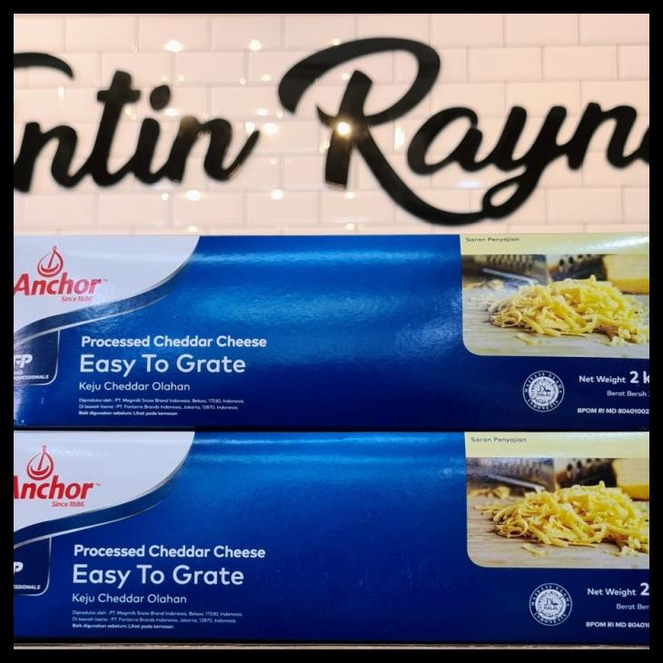 Jual Anchor Cheddar Cheese Easy To Grate 2Kg Limited Shopee Indonesia
