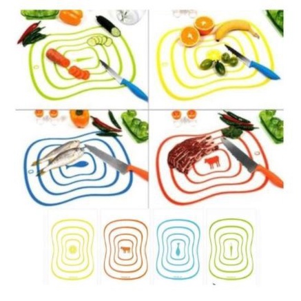 (SKR) Talenan Mini Papan Telenan Flexible Cutting Board Tatakan Potong Buah