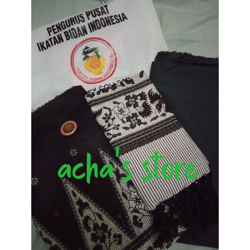 Bahan Seragam IBI Batik Nasional (batik 4m + blouse 2m + selendang + lencana)