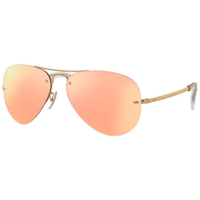 Ray-Ban Sunglass Aviator RB 3449 001/2Y Gold w/ Copper Mirror