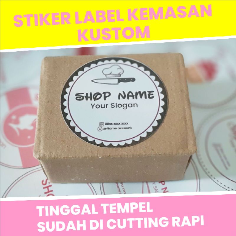 LABEL NAMA PRODUK STIKER CROMO / LABEL MAKANAN TOPLES