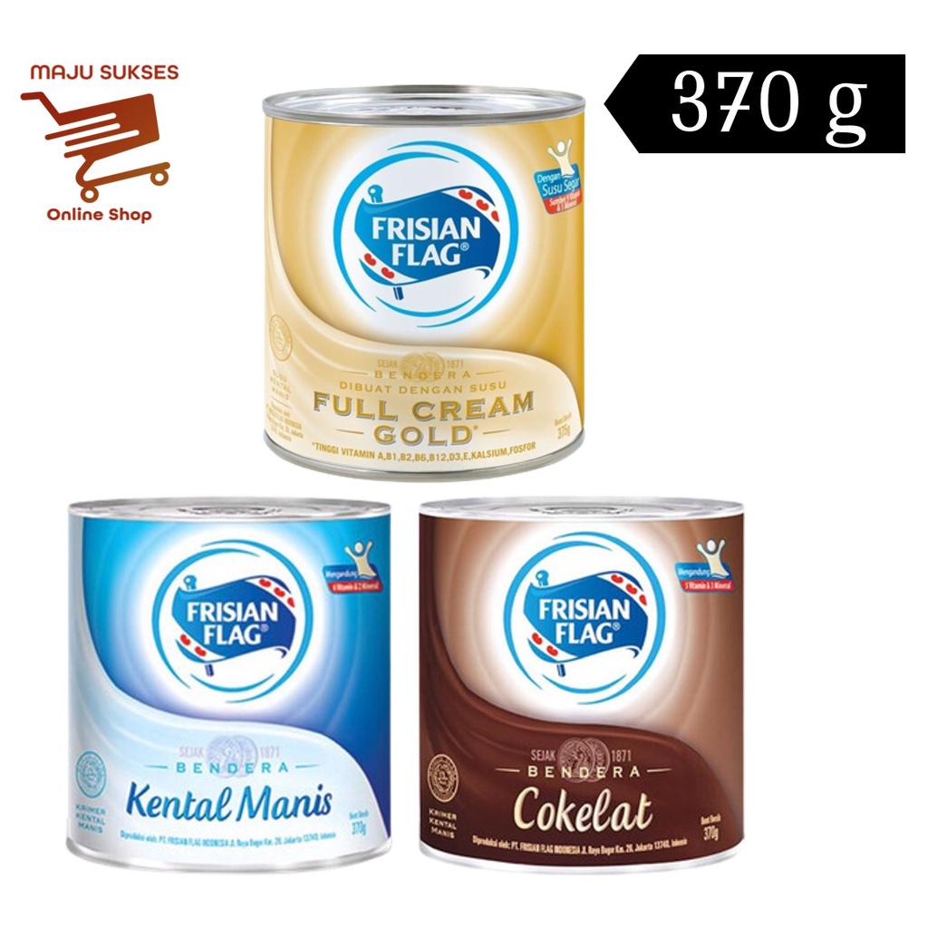 

Frisian Flag Kental Manis 370g (Putih/Cokelat/Gold)