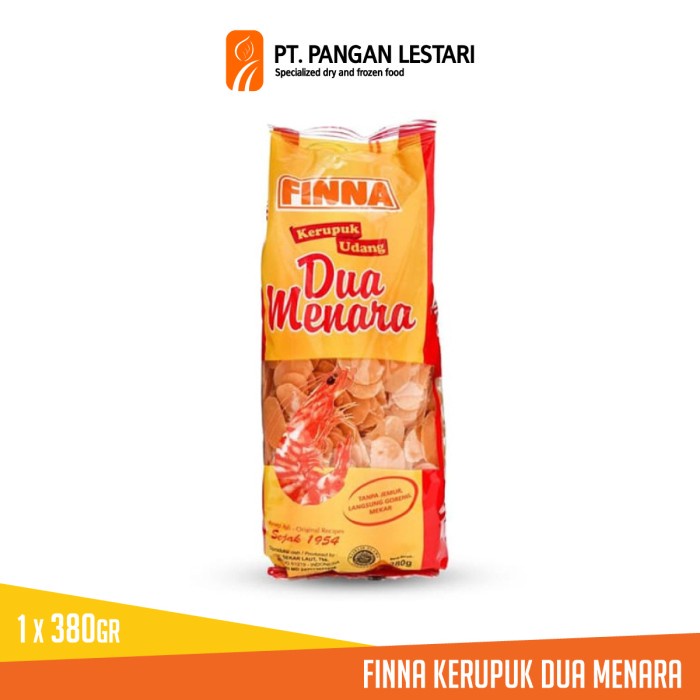 

NEW FINNA Kerupuk Udang Dua Menara 380 gr