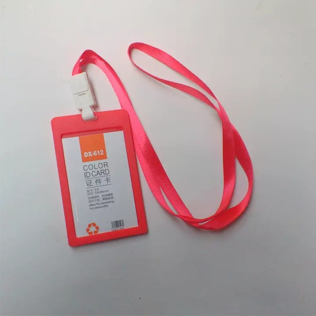 

Lanyard ID Card (Name Tag+Tali) Merah
