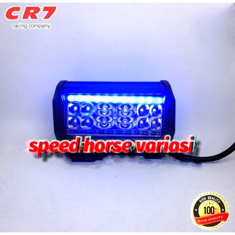 Lampu Tembak sorot 24 Mata putih senja Blue atas-Red bawah Flash Universal 4397